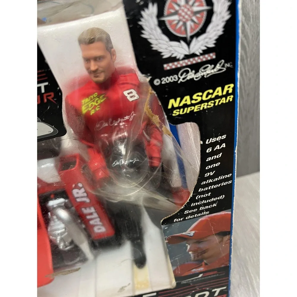 Vintage Taiyo Edge RC Dale Earnhardt Jr Racing Kart 49MHz NASCAR Driver 2003
